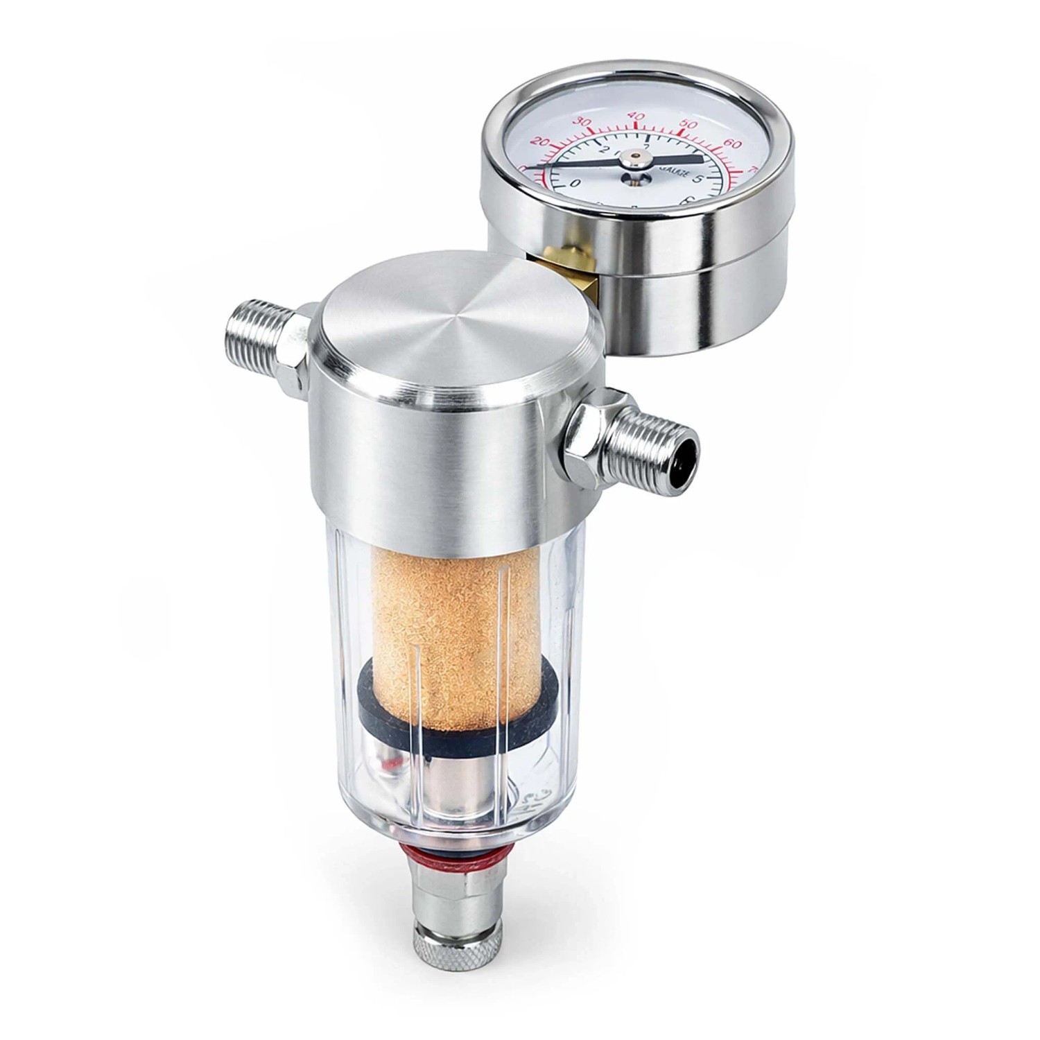 Wiltec Airbrush Kompressor Minifilter 9,51mm Luftfilter Abscheider Manometer Wiltec Airbrush Kompressor Minifilter 951Mm Luftfilter Abscheider Manometer
