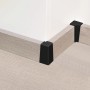 Schwarze Innenecke für Sockelleisten SL5018, Zubehör für Laminat und Parkett.