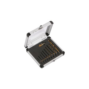 LUX Bohrer-Senker Set TIN, 10-teilig im Koffer. Bohrer und Senker für präzise Serienbohrungen.