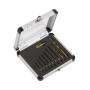 LUX Bohrer-Senker Set TIN, 10-teilig im Koffer. Bohrer und Senker für präzise Serienbohrungen.