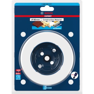 Bosch Expert Lochsäge Construction Material, Ø 86mm, für präzise Löcher in versch. Materialien.