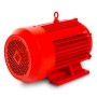 Roter EBERTH Elektromotor 400V, 5,5kW, 2900 U/min, Drehstrommotor für Werkzeugmaschinen und mehr.