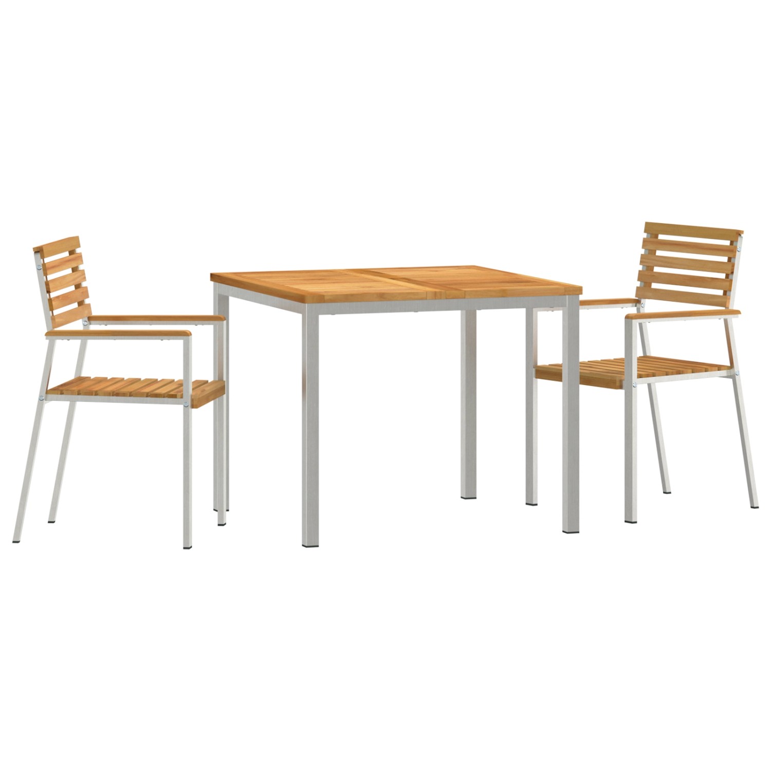 vidaXL 3-Teiliges Garten Esszimmer Set Massivholz Teak 3334781 günstig online kaufen