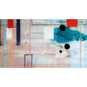 Komar Vlies Fototapete Sky Cloudy, 500x280cm, abstraktes Design mit Wolken und geometrischen Formen.