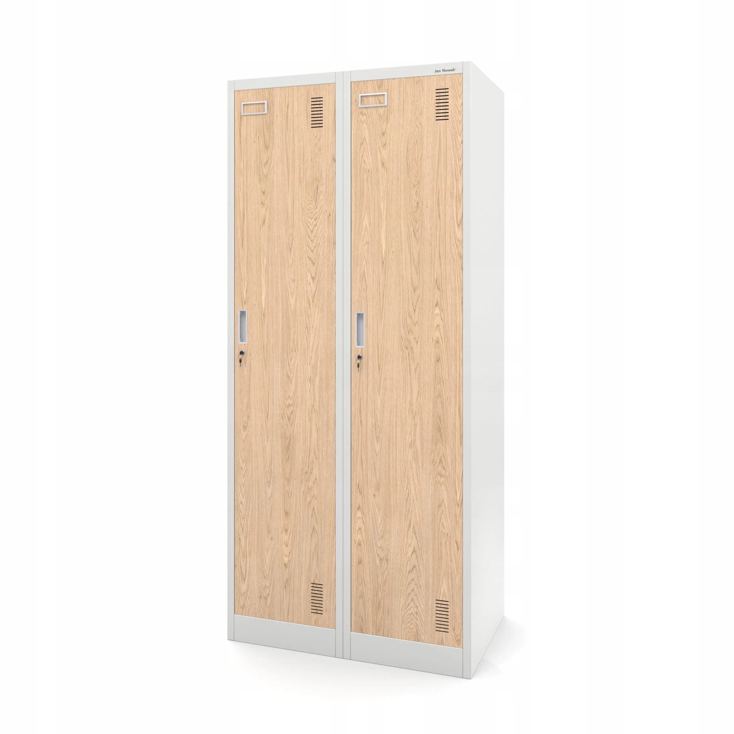 Jan Nowak Kleiderspind Kacper 4 Fächer 180 x 80 x 50 cm Eco Design Weiß Sonoma Eiche