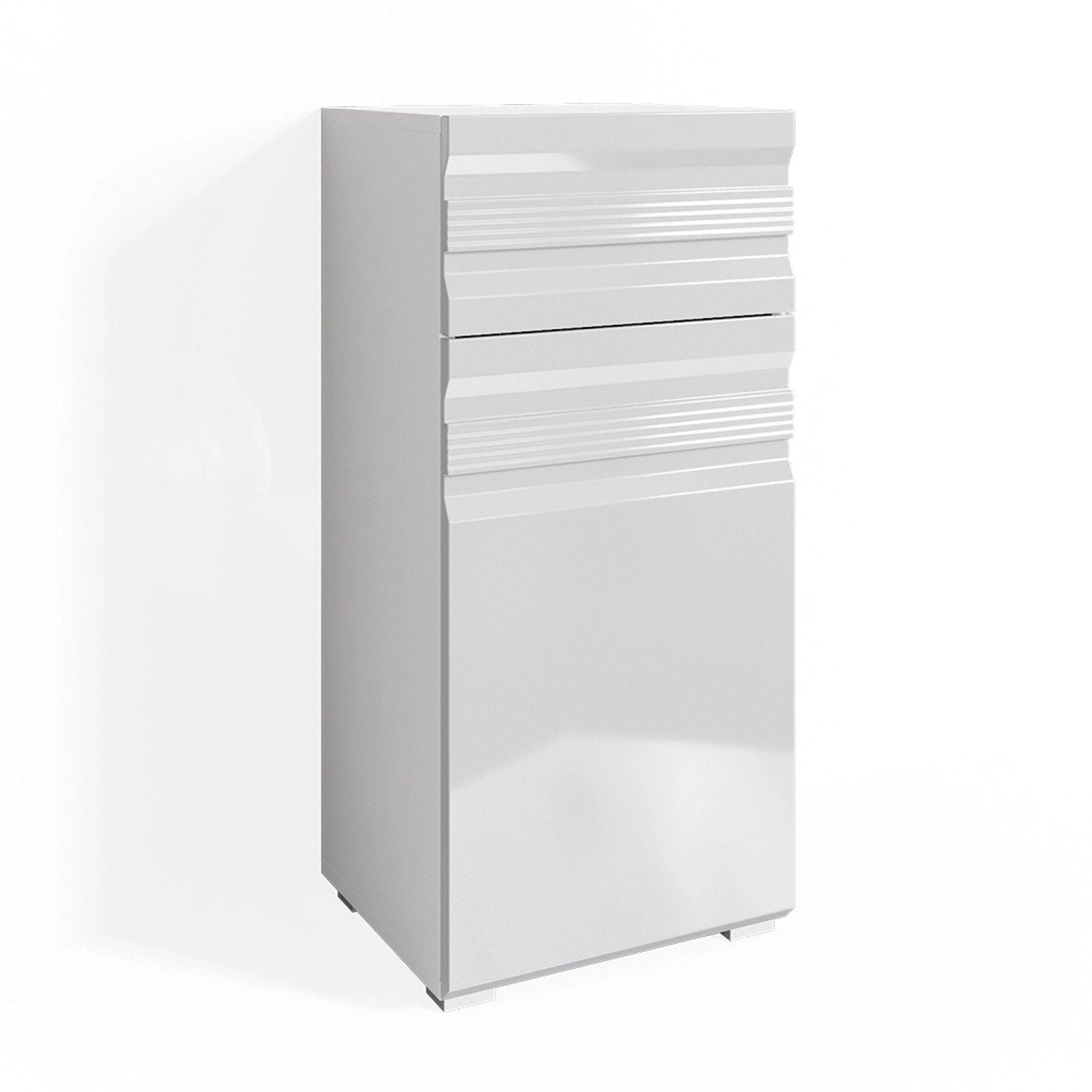 Vicco Midischrank Freddy Weiß Hochglanz 36 x 79 cm