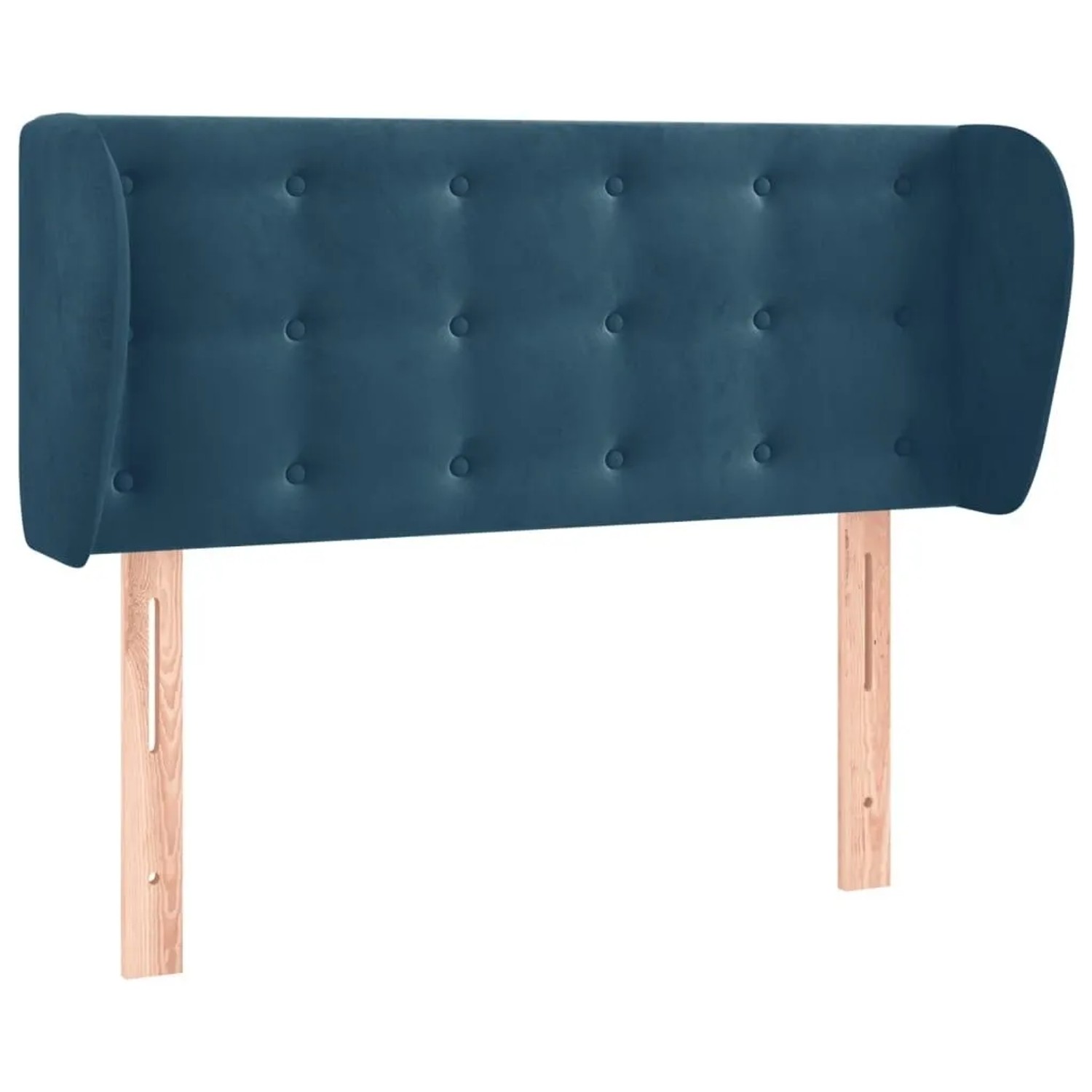vidaXL Kopfteil mit Ohren Dunkelblau 103x23x78/88 cm Samt 3117624