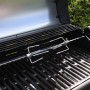 Taino Red Grillspieß Set für Gasgrill, verchromter Stahl, mit Drehspieß und Grillgabeln.