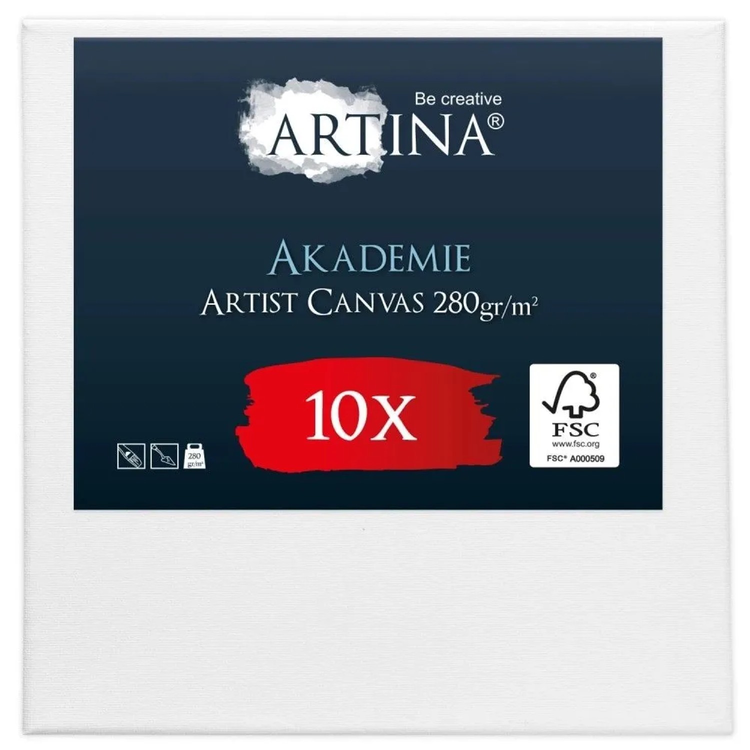 Artina Akademie Keilrahmen 10x10cm FSC 10tlg
