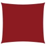 Rotes quadratisches Sonnensegel aus Oxford-Gewebe, 2,5x2,5 m, wasserfest und UV-beständig für den Garten.