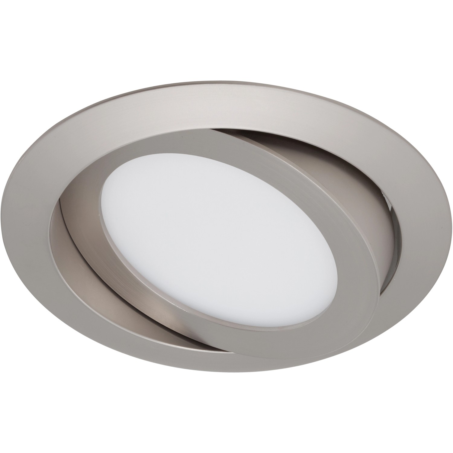 Briloner LED-Einbauleuchte Nickel matt Schwenkbar H: 3,4 cm Ø: 14 cm günstig online kaufen