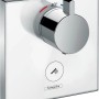 Hansgrohe ShowerSelect Thermostat HighFlow Unterputz, weiß/chrom, für 1 Verbraucher.