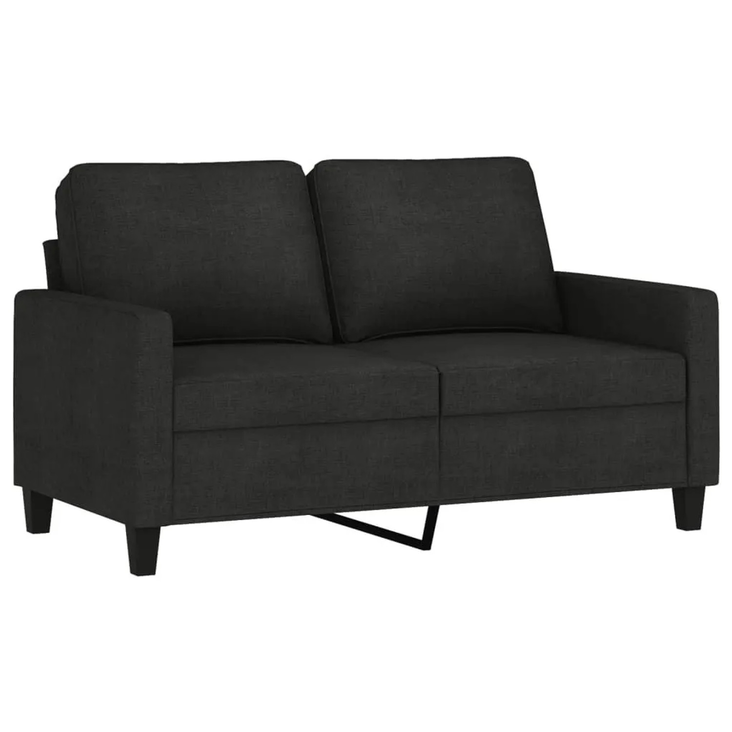 vidaXL 2-Sitzer-Sofa Schwarz 120 cm Stoff 359159 günstig online kaufen