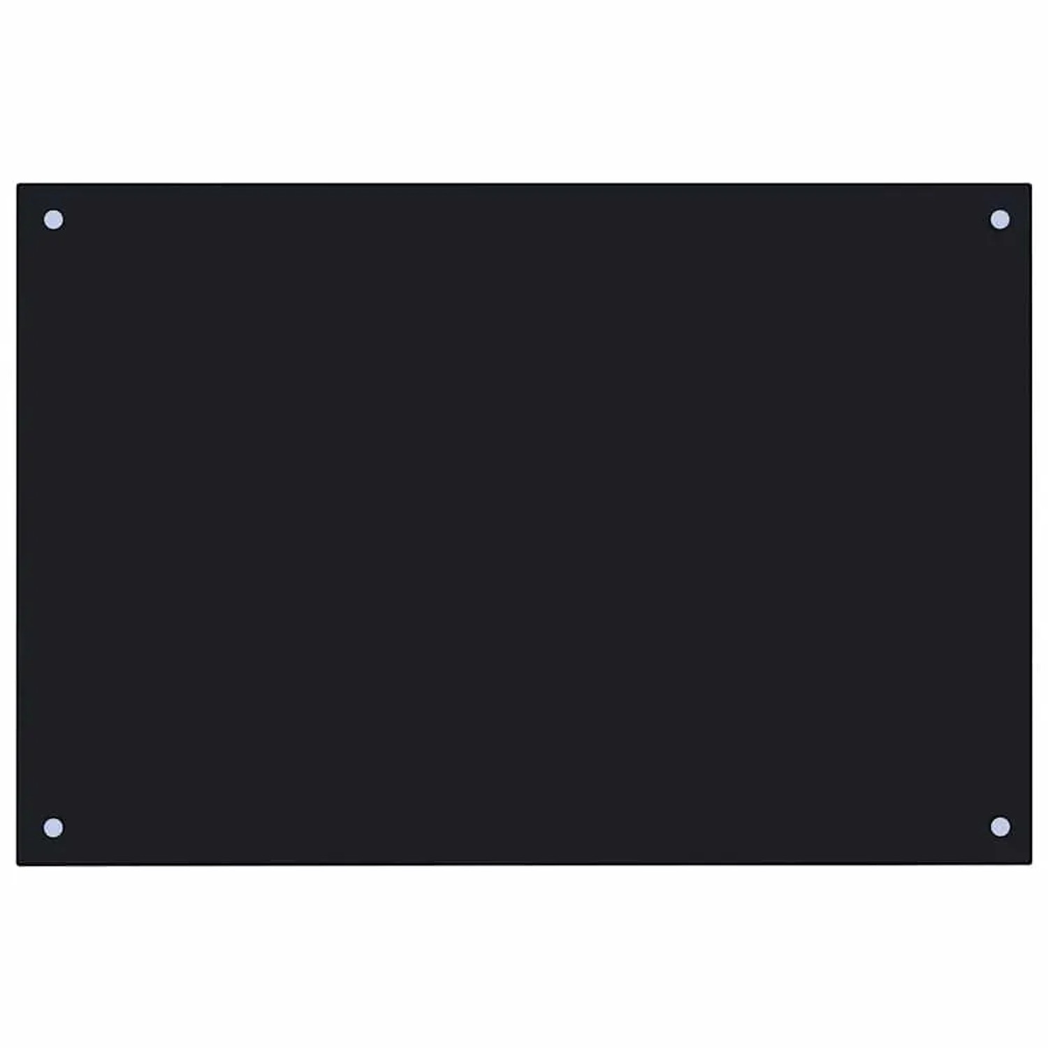 DELUKE Küchenrückwand Glas 90x50cm Schwarz Wandverklediung Küche Wandschutz Spritzschutz Herdspritzschutz Glasplatte