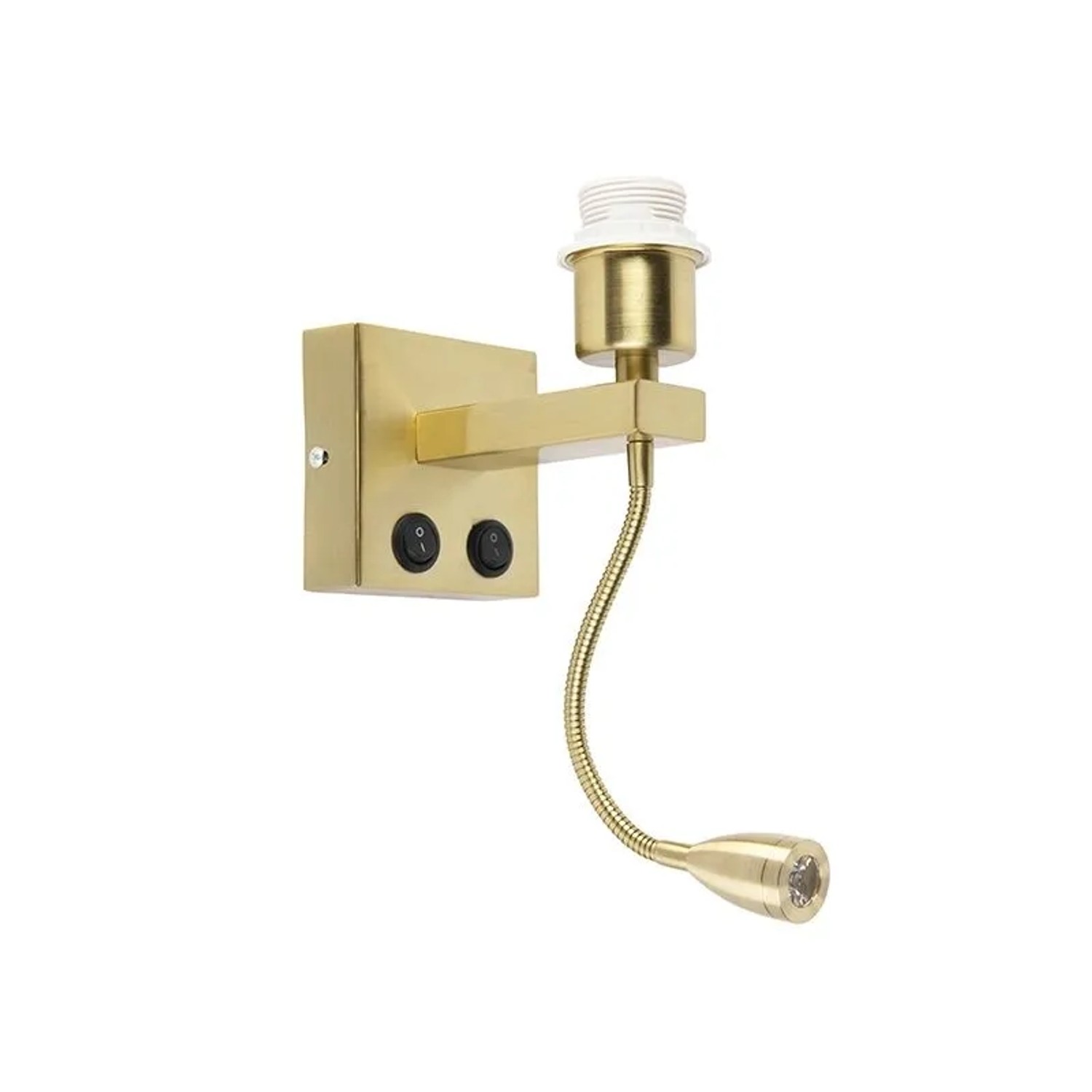 QAZQA Moderne Wandleuchte Gold mit Flexarm Brescia Combi