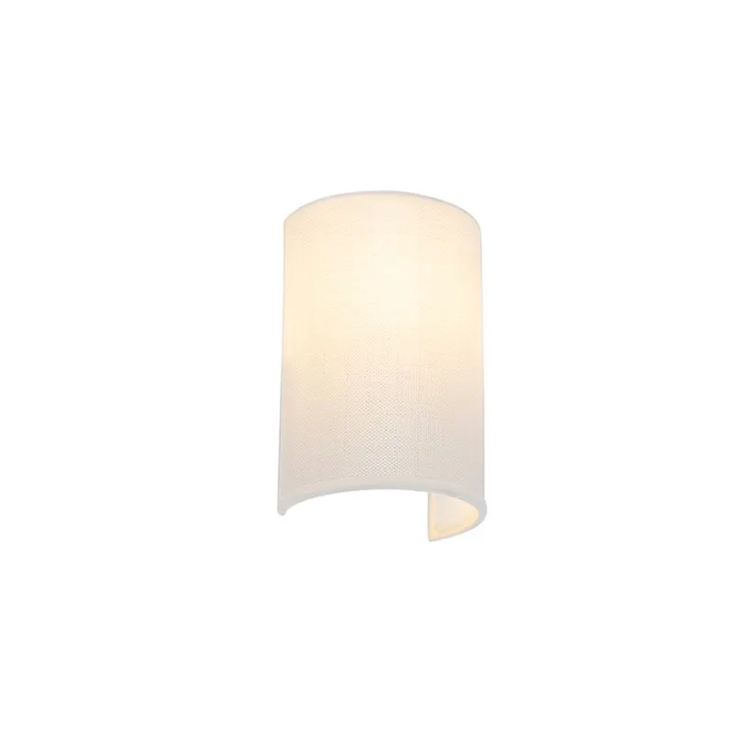 QAZQA Moderne Wandleuchte Weiß Simple Drum Jute