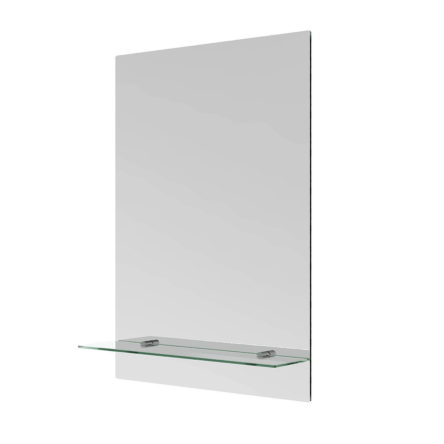 Aquabatos Spiegel 50 x 70 cm Badspiegel Wandspiegel mit Glas-Ablage Dekospi günstig online kaufen