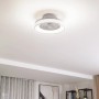 Lindby LED Deckenventilator mit Lampe Mace 10022137 Dimmbar Leselampe Modern in Weiß 1-flammig Wohnzimmerleuchte_3