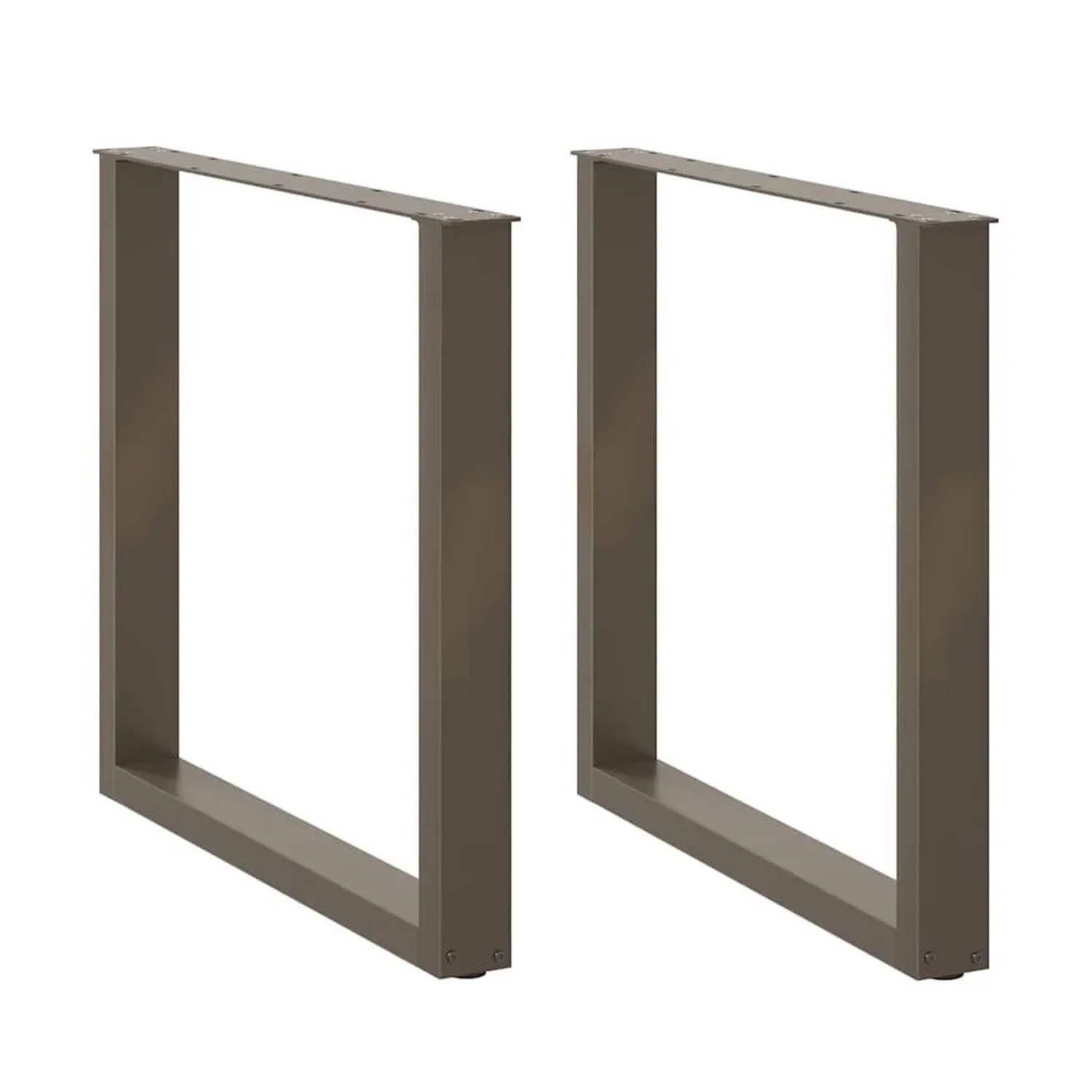 vidaXL Esstischbeine U-Form 2 Stk Naturstahl 90x72-73 cm Stahl 4013195