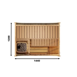 Fjordholz Fass-Sauna Modell Luxe Micro Bausatz