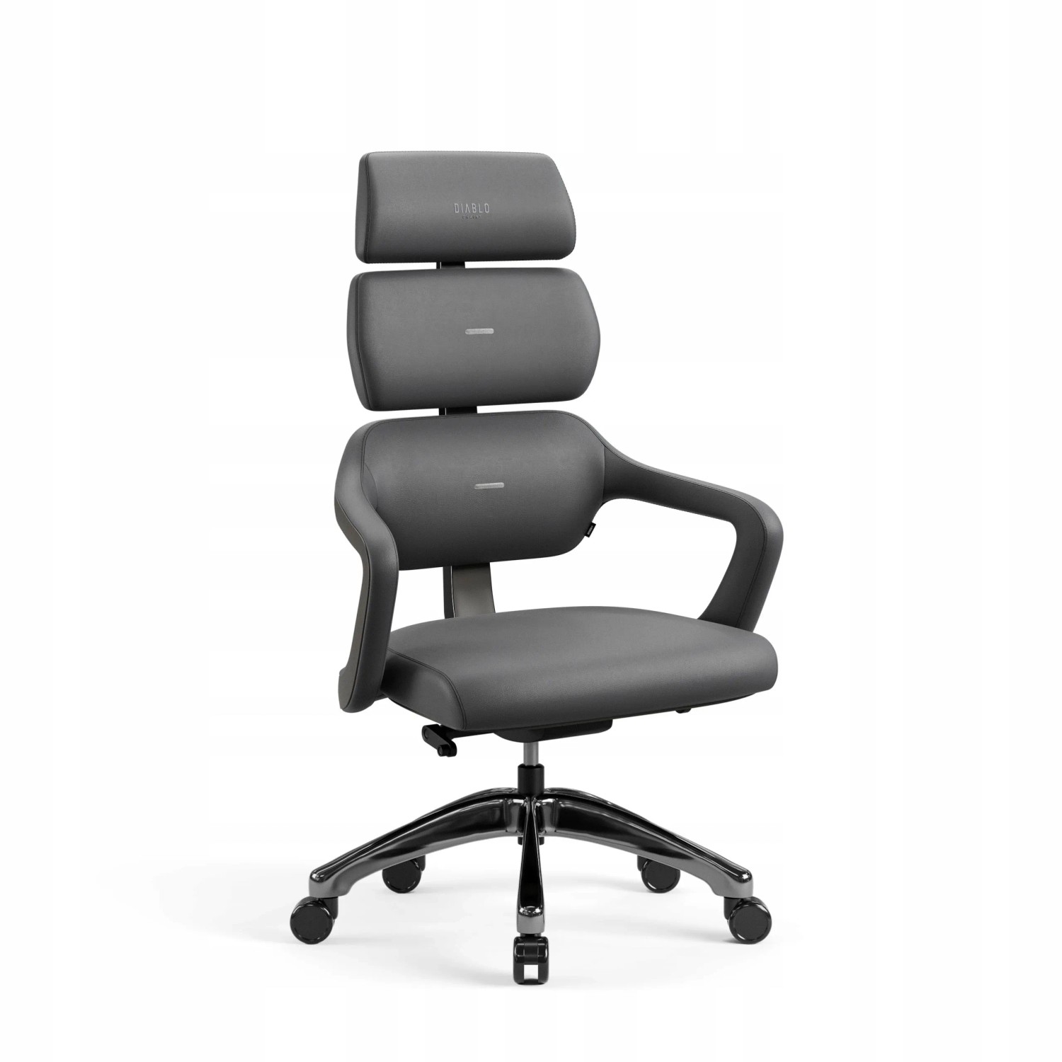 DIABLO CHAIRS Ergonomischer Bürostuhl Chefsessel V-MODULAR Shadow Grey Kunstleder