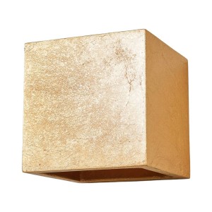 Lindby Wandleuchte Wandlampe Innen Yade 9613066 Modern in Gold Messing aus GipsTon 1-flammig G9 Wohnzimmerleuchte