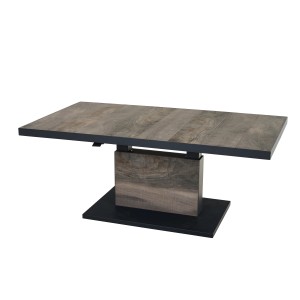 Rechteckiger Siena Garden Gartentisch Talina in Washed Grau, 90x160 cm, mit Keramikplatte und Aluminiumgestell.