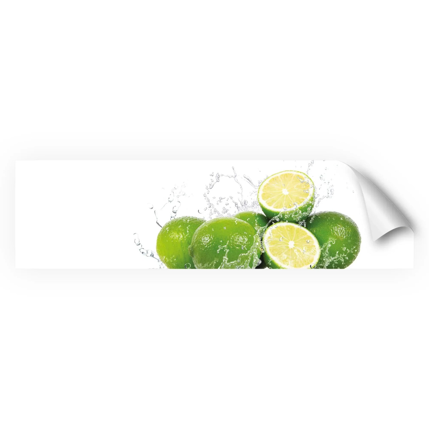 Myspotti Küchenrückwandfolie Aqua Limette Selbstklebend 220 cm x 60 cm