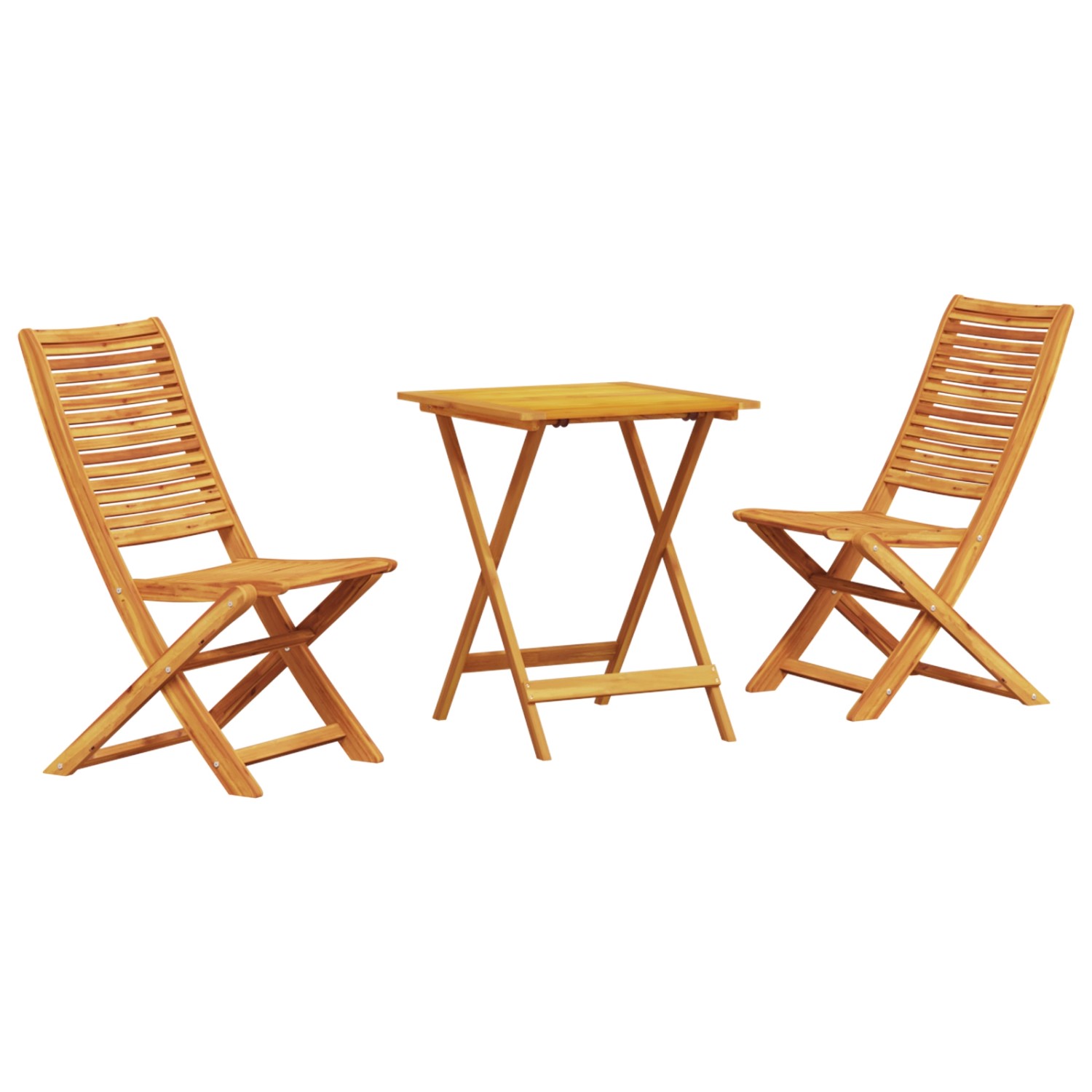 vidaXL 3-tlg Bistro-Set Klappbar Massivholz Akazie 3375690 günstig online kaufen