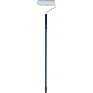 LUX-TOOLS Vestan-Roller 25 cm mit blauem Teleskopstab, ausziehbar für Malerarbeiten an Wänden und Decken.