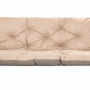 Setgarden Light Outdoor Kissen Bankauflage 100x50x40cm Kissen Für 2-Sitzer Bänke 1tlg Beige