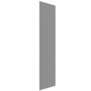 Akustikpaneel Arctic Grau, foliert, 60x240cm, mit schwarzen Filz. Schallschutz für Wand und Decke.