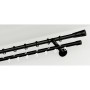 Gardinia Chicago Endstück Zylinder, 2er-Pack, schwarz, für 20 mm Stangen. Stilvolle Stilgarnitur Detail.