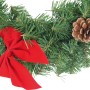 Dekorierter Weihnachtskranz (Ø 45cm) mit roter Schleife und Tannenzapfen für den Innenbereich.