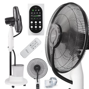 TroniTechnik Standventilator SV06 mit Wasserkühlung, Fernbedienung und Oszillation.