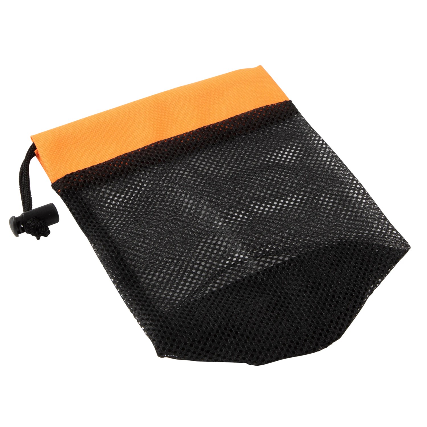 Netzbeutel für Steinbach Aquascrub Reinigungsset, schwarz-orange.