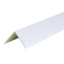 Weißes selbstklebendes Dalsys Winkelprofil aus PVC. Ideal für den Schutz von Kanten und Ecken.