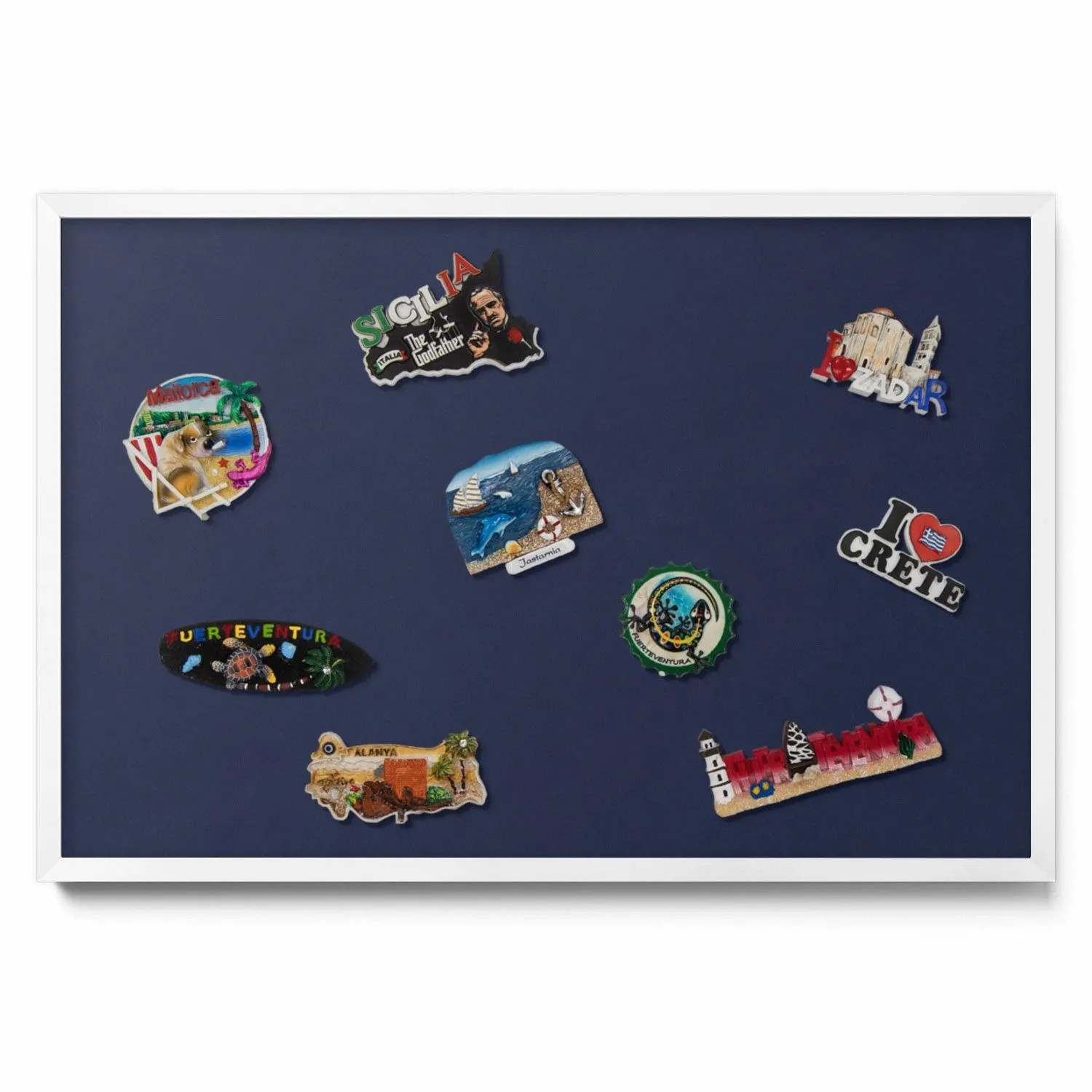 Tulup Magnettafel Blech Magnettafel für Sammlermagnete Farbe Dunkelmarinebl günstig online kaufen