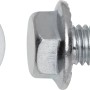Sechskant-Flanschschrauben Sechskantkopf DIN 6921 Ø 6 mm x 60 mm Stahl 8 Stück_2