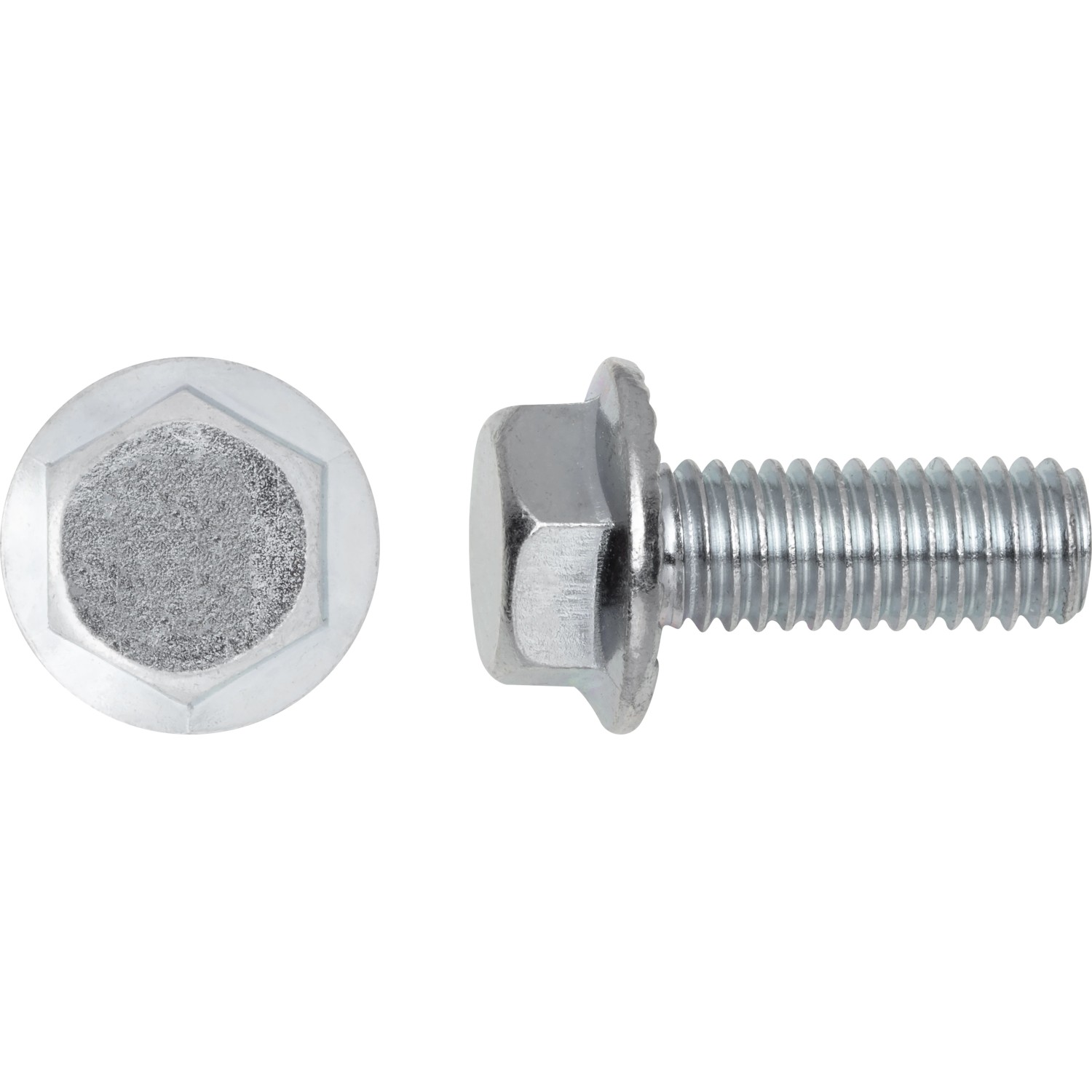Sechskant-Flanschschrauben Sechskantkopf DIN 6921 Ø 6 mm x 60 mm Stahl 8 Stück_2