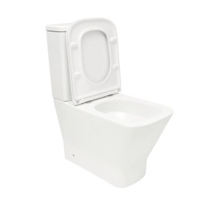 Weißes Swiss Aqua Technologies WC-Kombi-Set B-Way mit Softclose-Sitz und Vario-Ablauf.