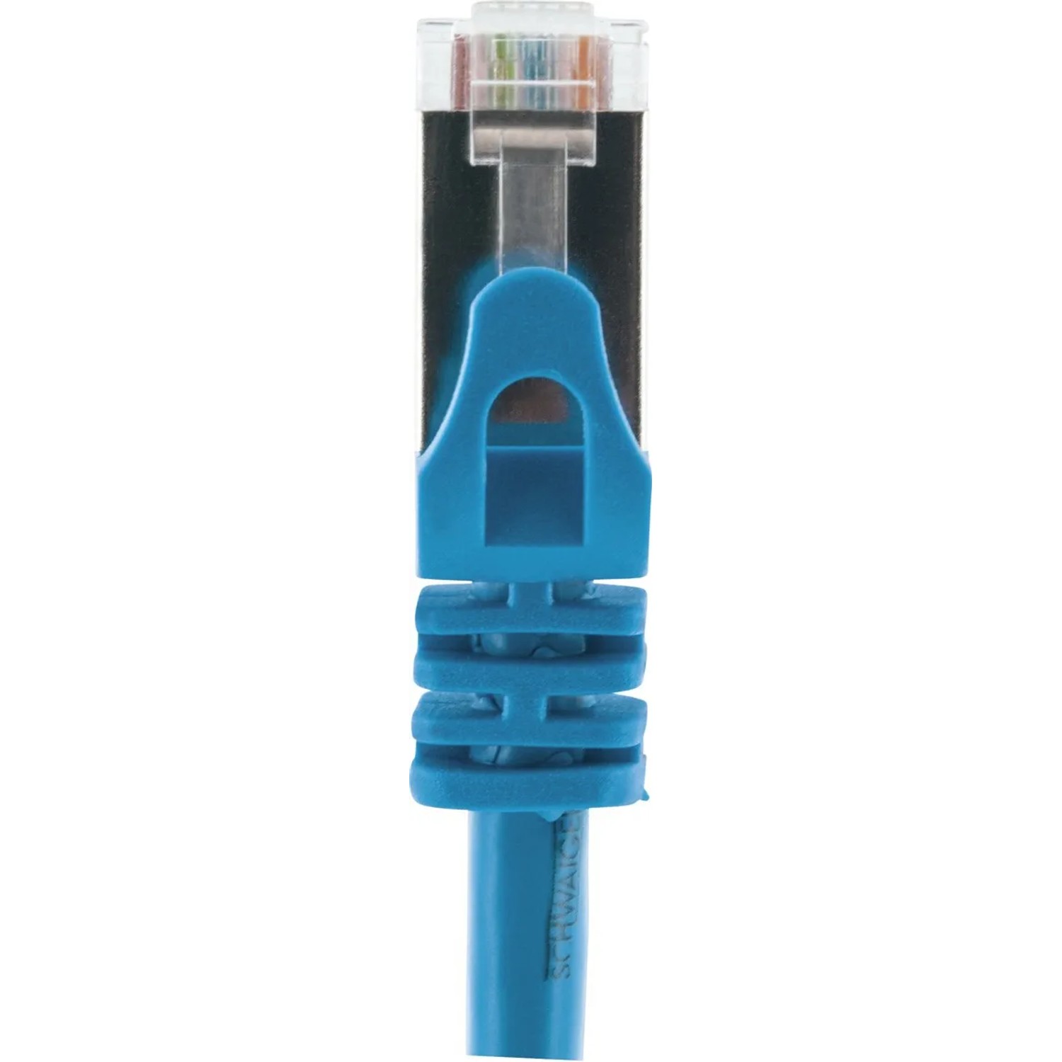 Blaues Schwaiger CAT 6 Netzwerkkabel, 2,5 m, mit RJ45 Stecker für Computer & Multimedia.