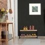 Relaxdays Schuhregal Bambus MDF Natur Schwarz mit 2 Ebenen 33 cm x 70 cm x 26 cm 2,2 kg_2
