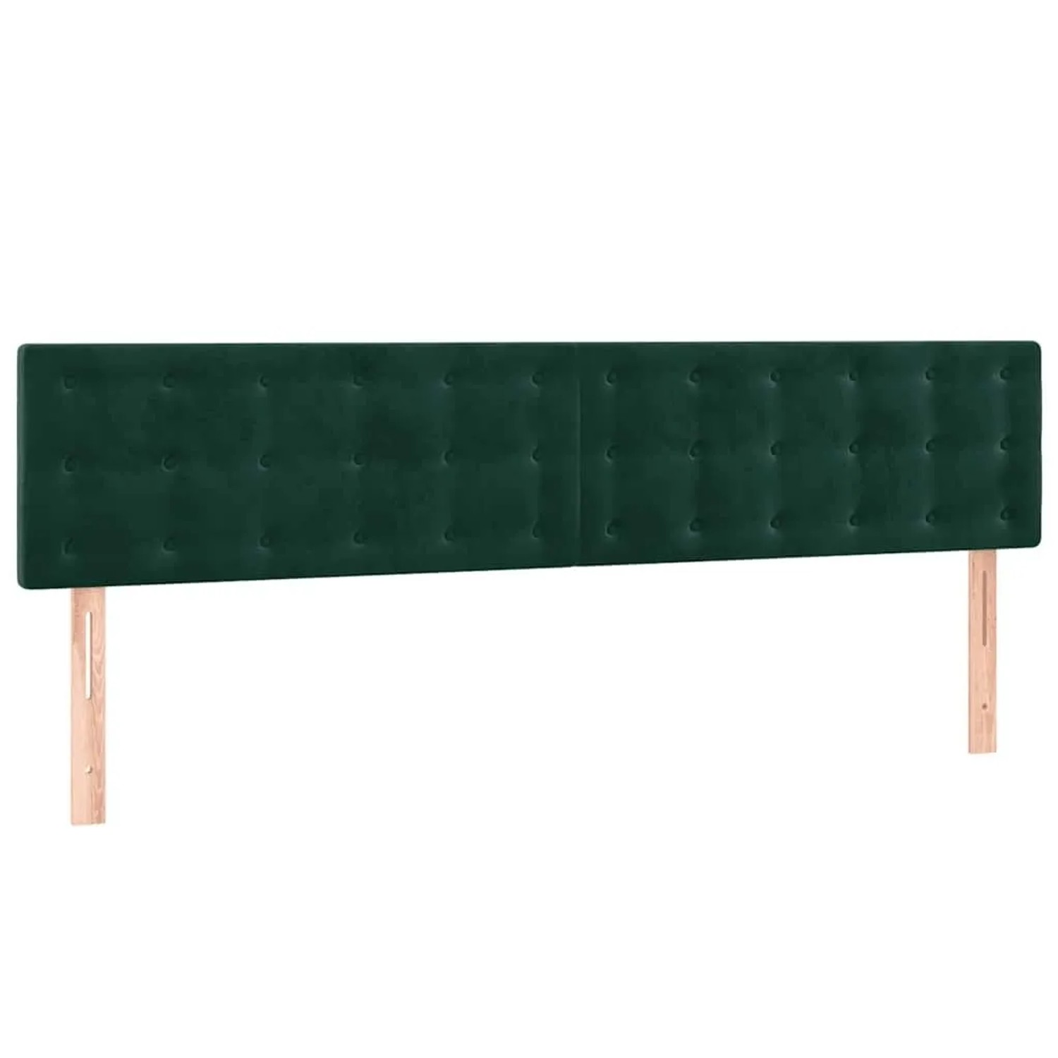 vidaXL Kopfteile 2 Stk Dunkelgrün 90x5x78/88 cm Samt 346513