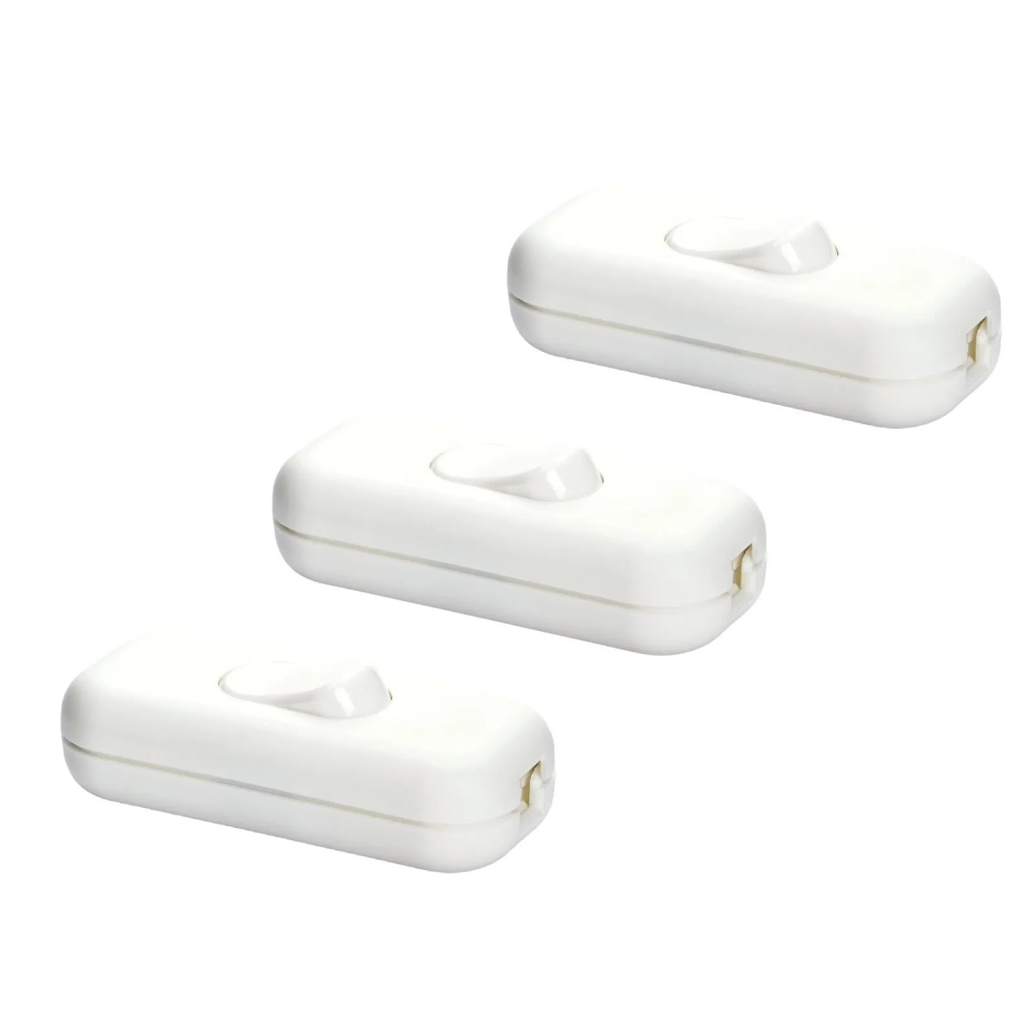 Orion Lightstyle Schnur Zwischenschalter 3 Polig Weiß 3 Stück