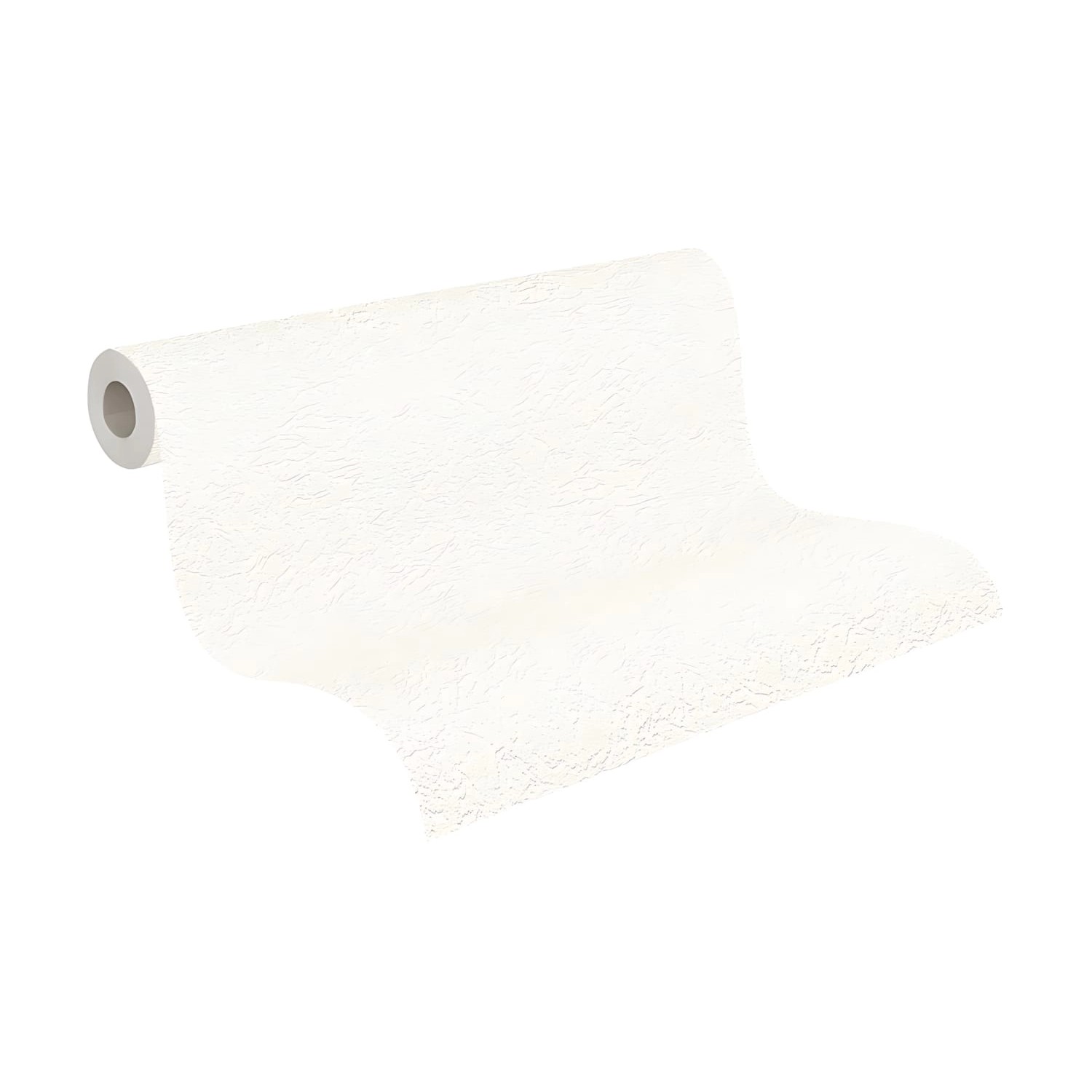 Rolle PROFHOME Vliestapete, Uni, matt weiß, leicht strukturiert.