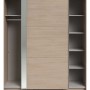 Parisot Kleiderschrank 2-Türig mit Spiegel in Jackson Eiche Schiebetürenschrank 178 x 203 cm Soft-Close Swing_6