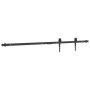 vidaXL Mini Schiebetürbeschlag Set 122cm, Carbonstahl, für Schranktüren.