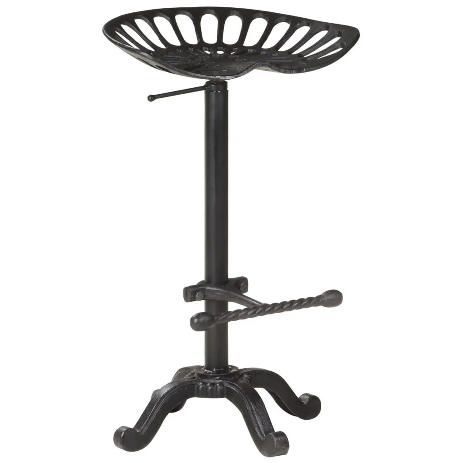vidaXL Barhocker Schwarz Gusseisen 321044