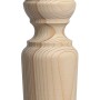 Rustikaler Tischfuß aus Buche, 400 mm lang, für individuelle Möbelgestaltung.